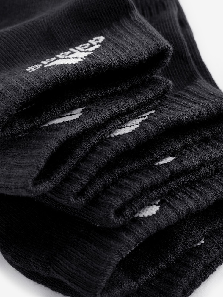 adidas Black Cushioned Sportswear Ankle Socks 6 Pack - Image 3 of 4