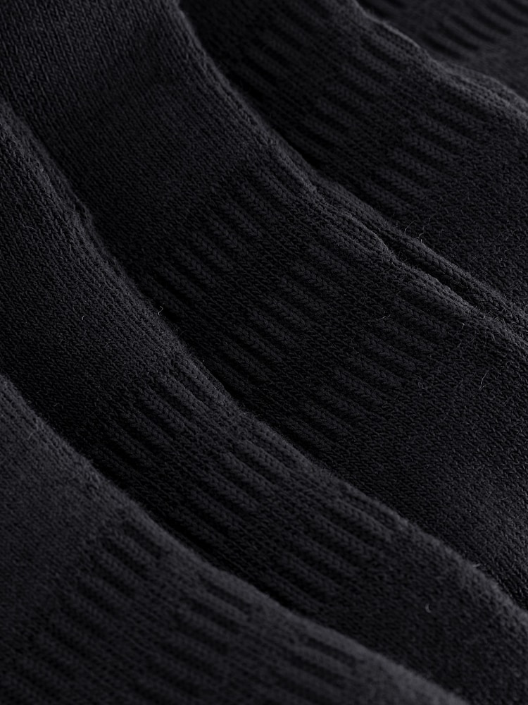 adidas Black Cushioned Sportswear Ankle Socks 6 Pack - Image 4 of 4