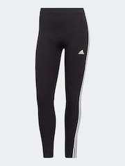 adidas Black 3 Stripe High Waist Leggings - Image 5 of 5