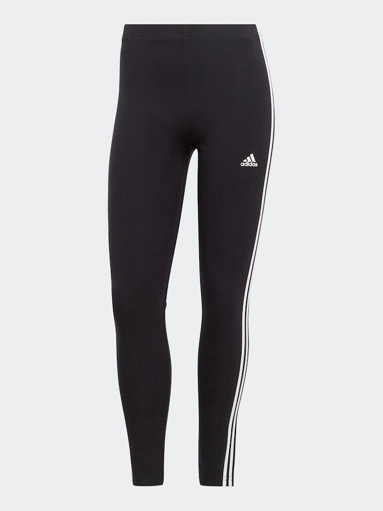 adidas Black 3 Stripe High Waist Leggings - Image 5 of 5