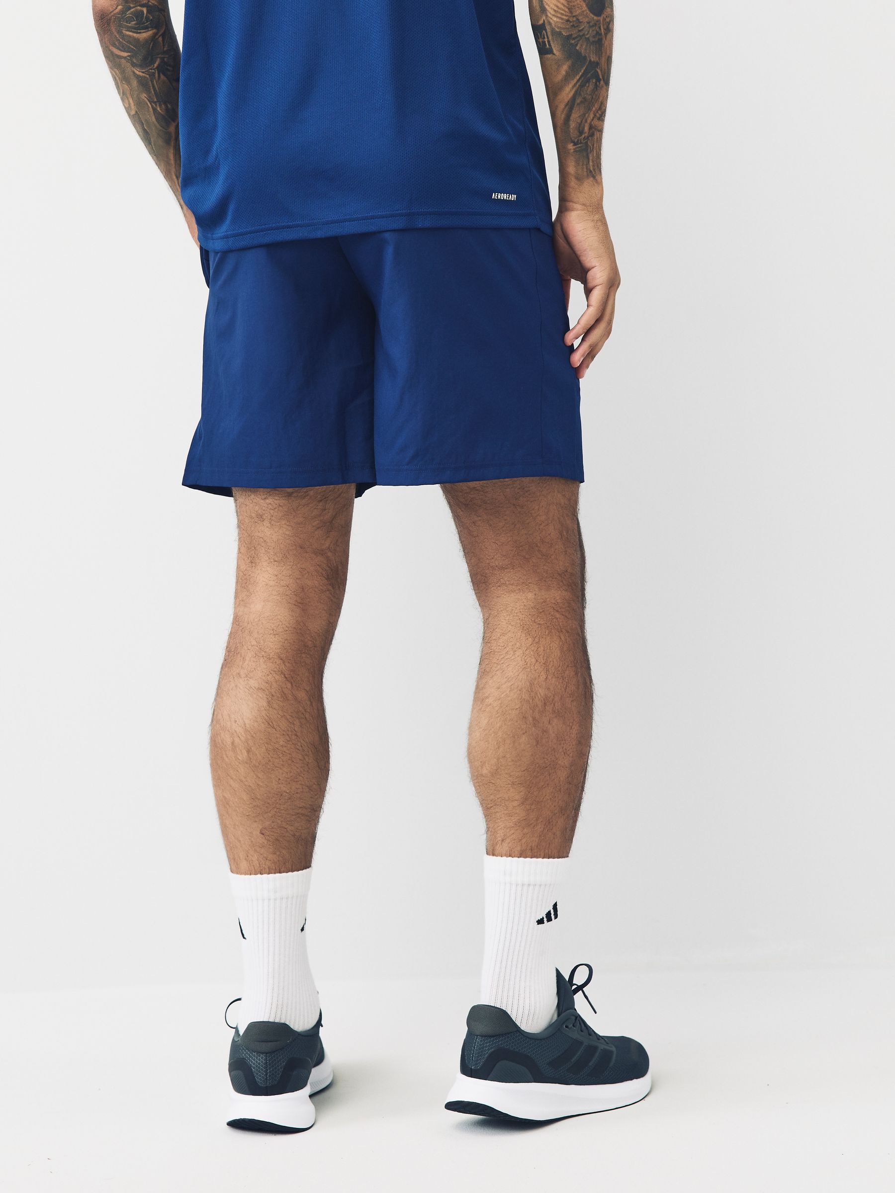 パンツ・ボトムスその他 adidas Essential Training 3S Woven Shorts JC7719 Clothing - Essentials Training 3-Stripes Woven Shorts - Blue