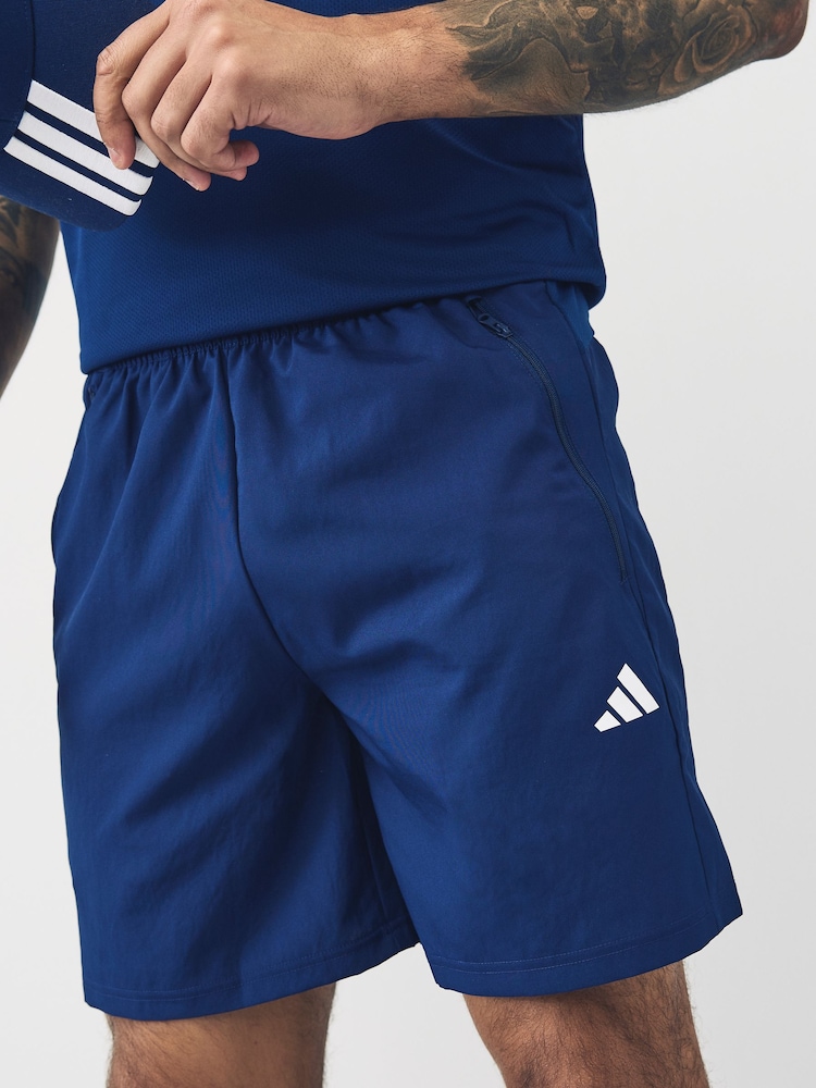 adidas Blue Train Essentials Woven Training Shorts - Image 4 of 5