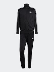 adidas Black 3-Stripe Tricot Tracksuit - Image 4 of 6