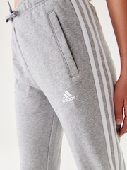 adidas Grey Sportswear Essentials 3-Stripes Joggers - Image 4 of 9