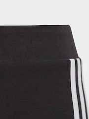 adidas Black Sportswear Essentials 3-Stripes Cotton Biker Shorts - Image 8 of 8