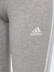 adidas Grey Sportswear Essentials 3-Stripes Cotton Leggings - Image 4 of 5