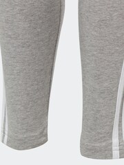 adidas Grey Sportswear Essentials 3-Stripes Cotton Leggings - Image 5 of 5