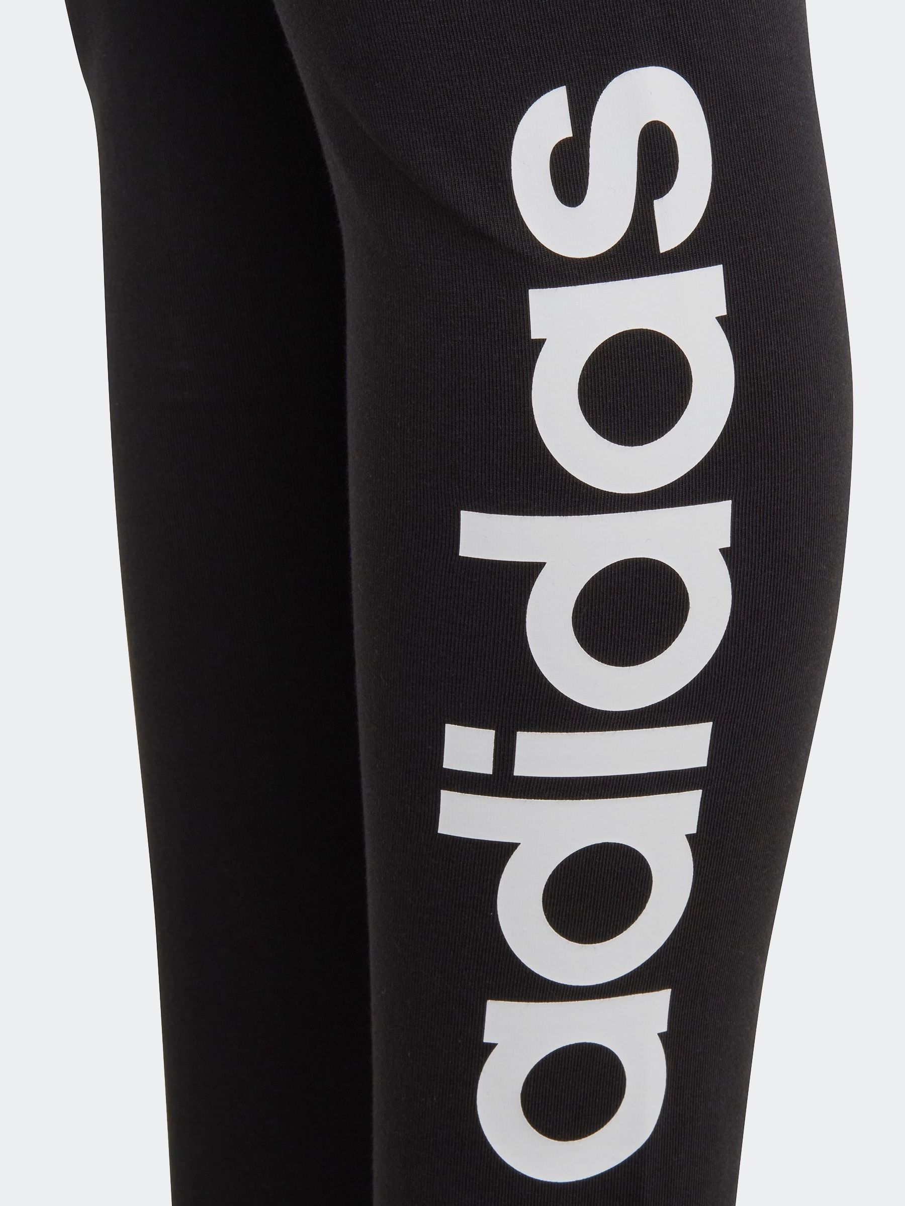 Buy adidas Black Sportswear Essentials Linear Logo Cotton Leggings from the Next UK online shop