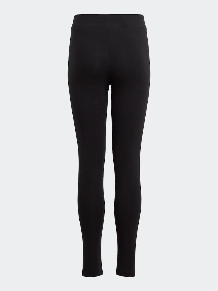 adidas Black Sportswear Essentials Linear Logo Cotton Leggings - Image 7 of 10
