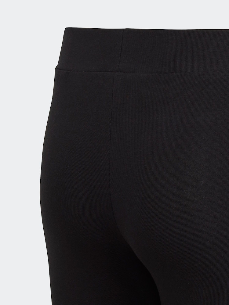 adidas Black Sportswear Essentials Linear Logo Cotton Leggings - Image 8 of 10