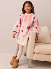Little Bird by Jools Oliver Rainbow Stars Family Christmas Dress - Image 1 of 7