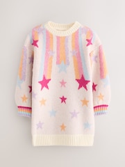 Little Bird by Jools Oliver Rainbow Stars Family Christmas Dress - Image 3 of 7