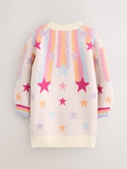 Little Bird by Jools Oliver Rainbow Stars Family Christmas Dress - Image 4 of 7