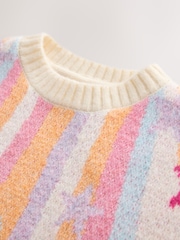 Little Bird by Jools Oliver Rainbow Stars Family Christmas Dress - Image 6 of 7