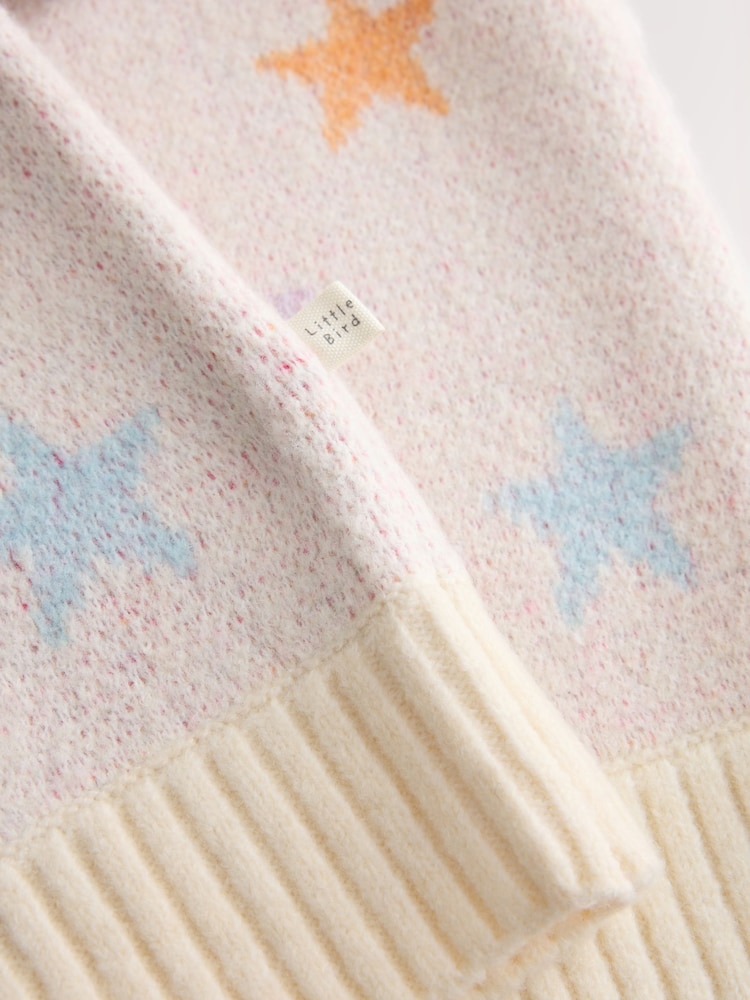Little Bird by Jools Oliver Rainbow Stars Family Christmas Dress - Image 7 of 7