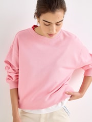 Oliver Bonas Pink Light Pink Sweatshirt - Image 1 of 8