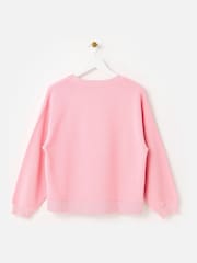 Oliver Bonas Pink Light Pink Sweatshirt - Image 4 of 8