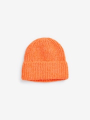 Orange Knitted Beanie Hat - Image 3 of 3