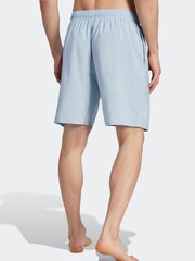 adidas Blue Performance Solid CLX Classic-Length Swim Shorts - Image 2 of 6