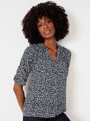 Crew Clothing Company Red Bronze Print  Shell Top - Image 1 of 4