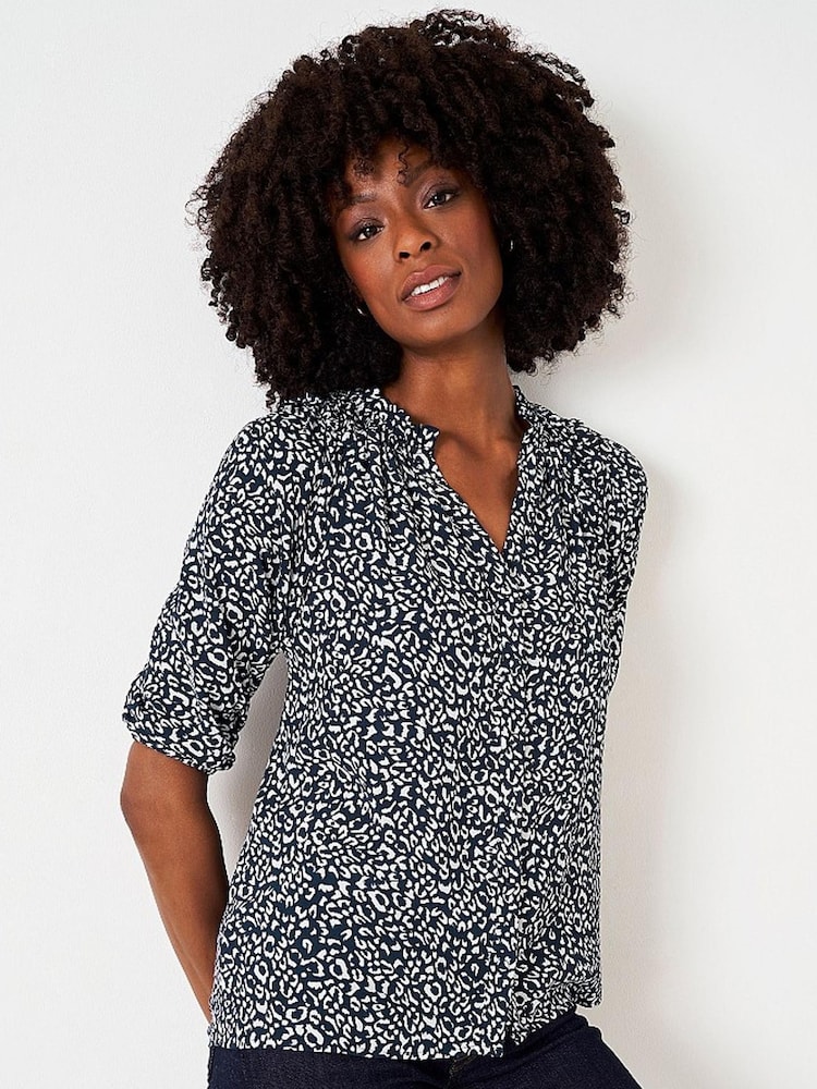 Crew Clothing Company Red Bronze Print  Shell Top - Image 1 of 4