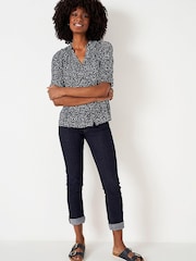 Crew Clothing Company Red Bronze Print  Shell Top - Image 3 of 4