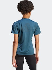 adidas Green Performance Running Short Sleeve T-Shirt - Image 2 of 7