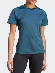 adidas Green Performance Running Short Sleeve T-Shirt - Image 3 of 7