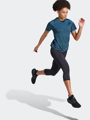 adidas Green Performance Running Short Sleeve T-Shirt - Image 4 of 7