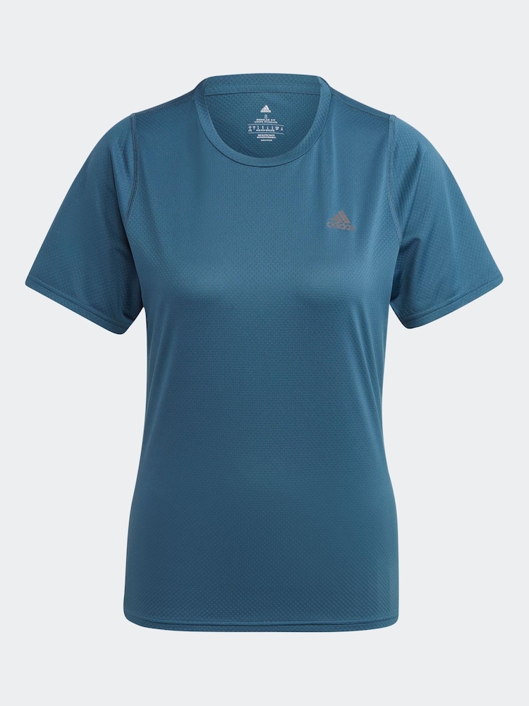 adidas Green Performance Running Short Sleeve T-Shirt - Image 7 of 7