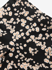Black/White Daisy Printed Leggings (3-16yrs) - Image 5 of 5