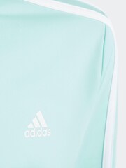 adidas Blue/Green Essentials 3-Stripes Tracksuit - Image 5 of 6