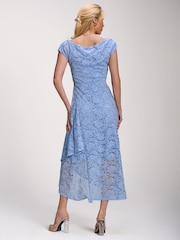 藍色 - Jolie Moi Lace Sequin Embellished Midi Dress - 圖片 2/6