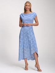 藍色 - Jolie Moi Lace Sequin Embellished Midi Dress - 圖片 6/6
