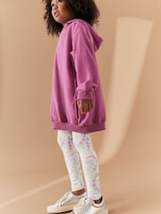 Pastel Pink Heart Tie Dye Printed Leggings (3-16yrs) - Image 3 of 8