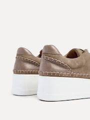 Linzi Brown Harlem Faux Leather Platform Trainers - Image 5 of 5