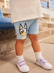 Blue Bluey 100% Cotton Short Sleeve T-Shirt and Cycle Shorts Set (3mths-7yrs) - Image 3 of 6