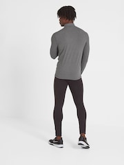 Tog 24 Light Grey Snowdon Thermal Quarter Zip Saga T-Shirt - Image 2 of 4
