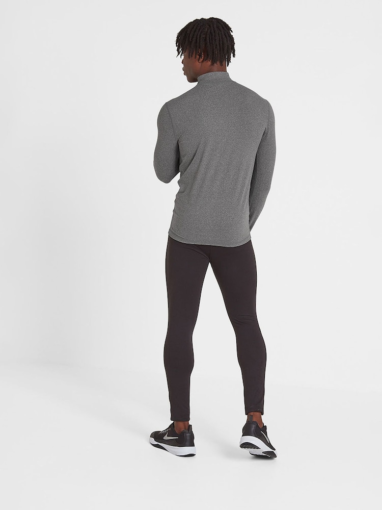 Tog 24 Light Grey Snowdon Thermal Quarter Zip Saga T-Shirt - Image 2 of 4