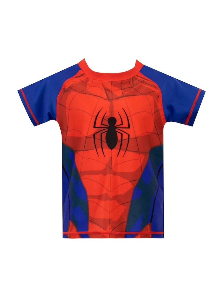 Character Blue Spiderman Spiderman Outfit Swimsuit - Image 2 of 4