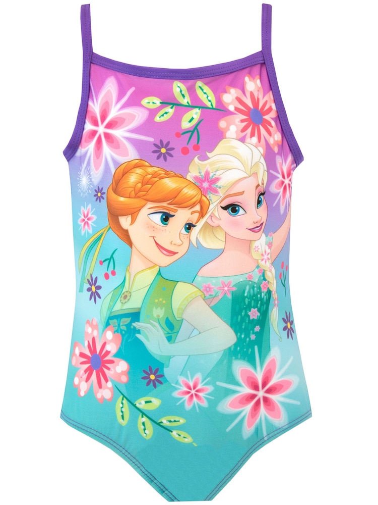 Character Purple Frozen Anna And Elsa Swimsuit - Image 1 of 4