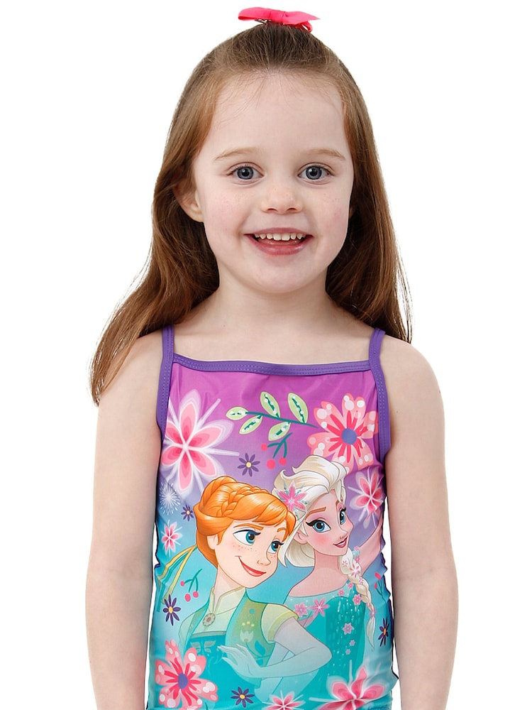 Character Purple Frozen Anna And Elsa Swimsuit - Image 4 of 4
