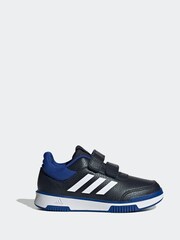 adidas Black/Blue Kids Sportswear Tensaur Hook And Loop Trainers - Image 1 of 4