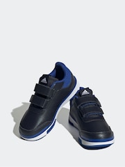 adidas Black/Blue Kids Sportswear Tensaur Hook And Loop Trainers - Image 2 of 4