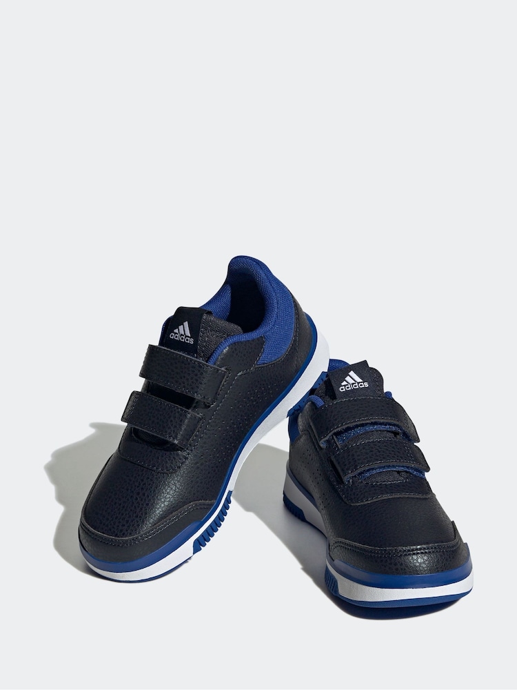 adidas Black/Blue Kids Sportswear Tensaur Hook And Loop Trainers - Image 2 of 4