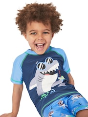 Character Blue Nautical Shark Beach Party Swimsuit - Image 3 of 8