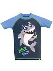 Character Blue Nautical Shark Beach Party Swimsuit - Image 6 of 8