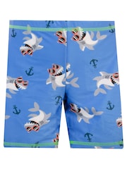 Character Blue Nautical Shark Beach Party Swimsuit - Image 7 of 8