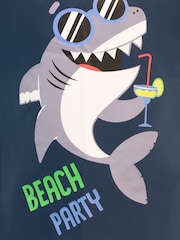Character Blue Nautical Shark Beach Party Swimsuit - Image 8 of 8