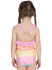 Character Pink Pattern Swimsuit Pastel Stripes - Image 6 of 8